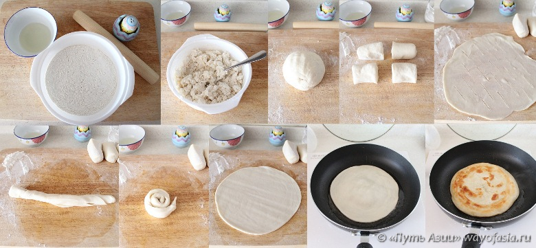 Рецепт приготовления китайской лепешки Шоучжуабин